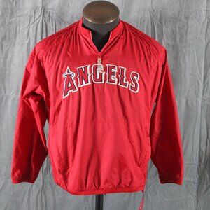 Anaheim Angels Jacket (Retro) - 1/4 Zip by Majestic - Men's Large